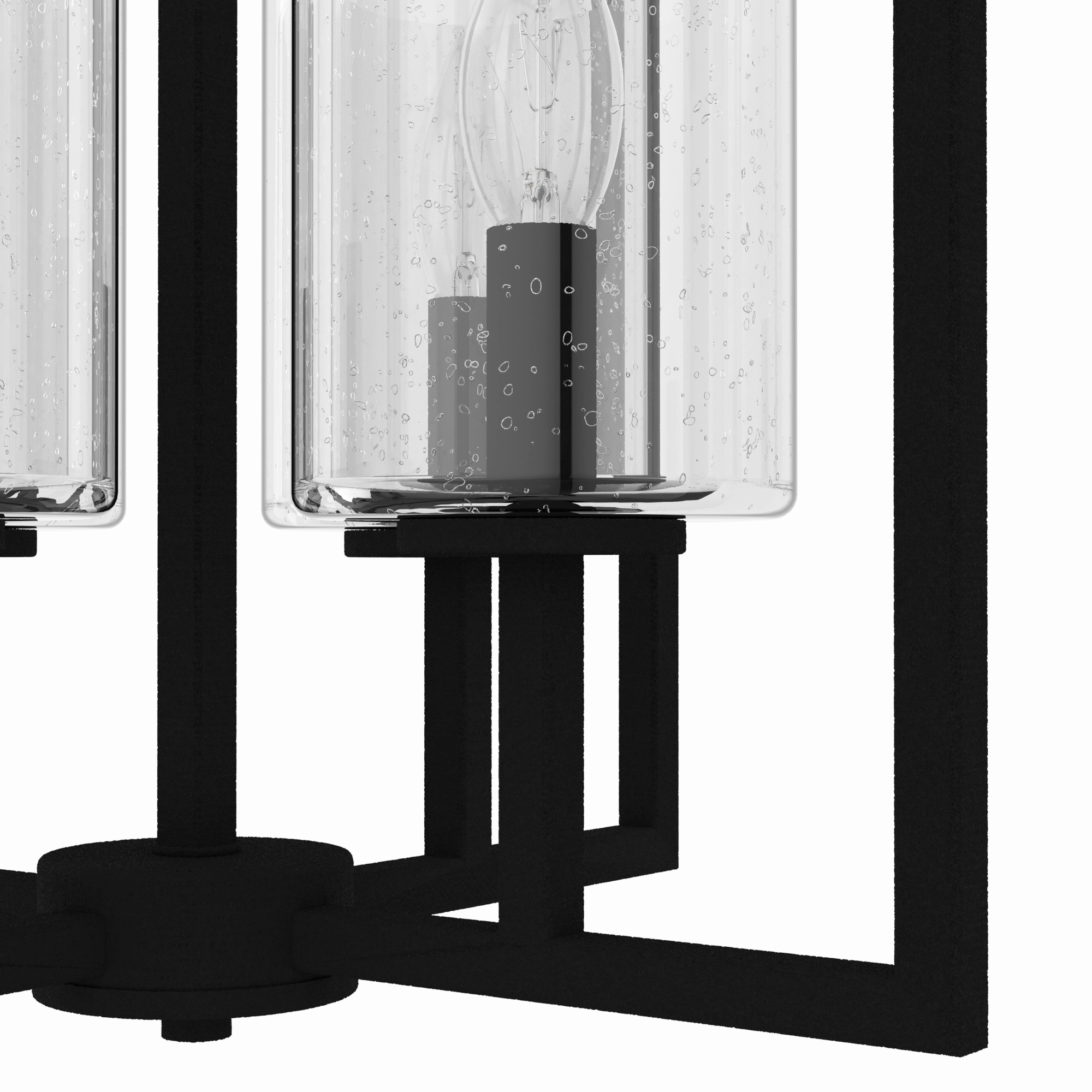 Kerrison Four Light Pendant Natural Black Iron Cheap Ceiling Lights available