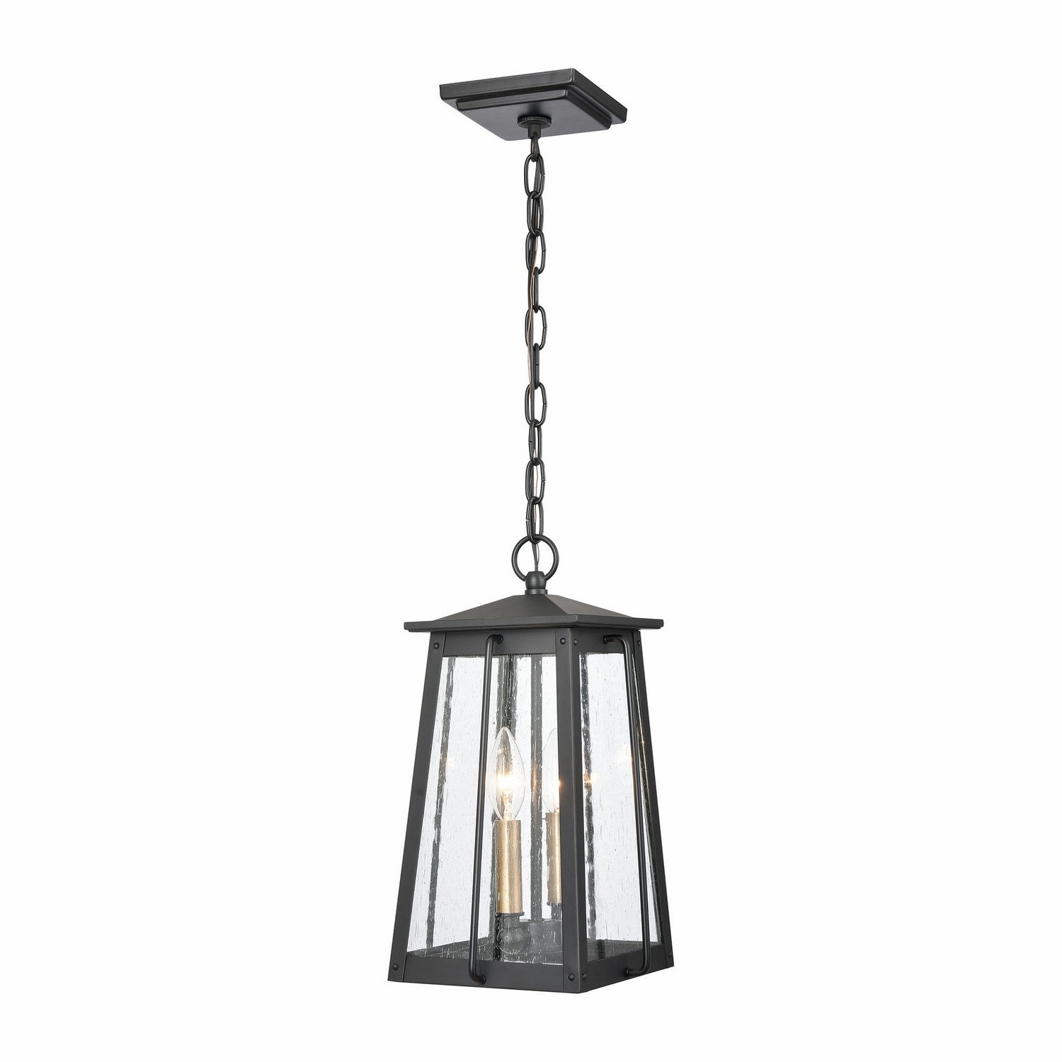 Kirkdale Two Light Outdoor Pendant Matte Black Outdoor Hanging Lights Lighting best seller