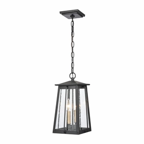 Kirkdale Two Light Outdoor Pendant Matte Black Outdoor Hanging Lights Lighting best seller