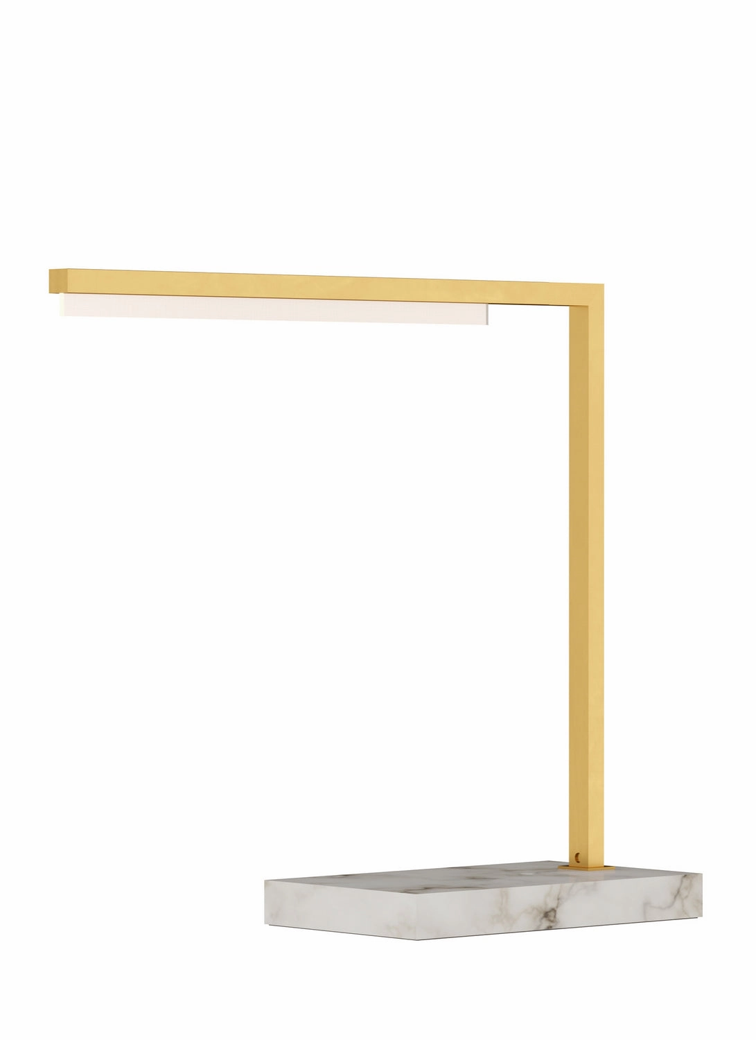 Klee LED Table Lamp Natural Brass/White Marble Desk Lamps Lighting sale online