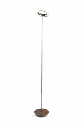 Koncept Lighting RYO-SW-CRM-OWT-FLR Modern Royyo Lamp Chrome, Oiled Walnut Base Plate Buy Lamps cheap online