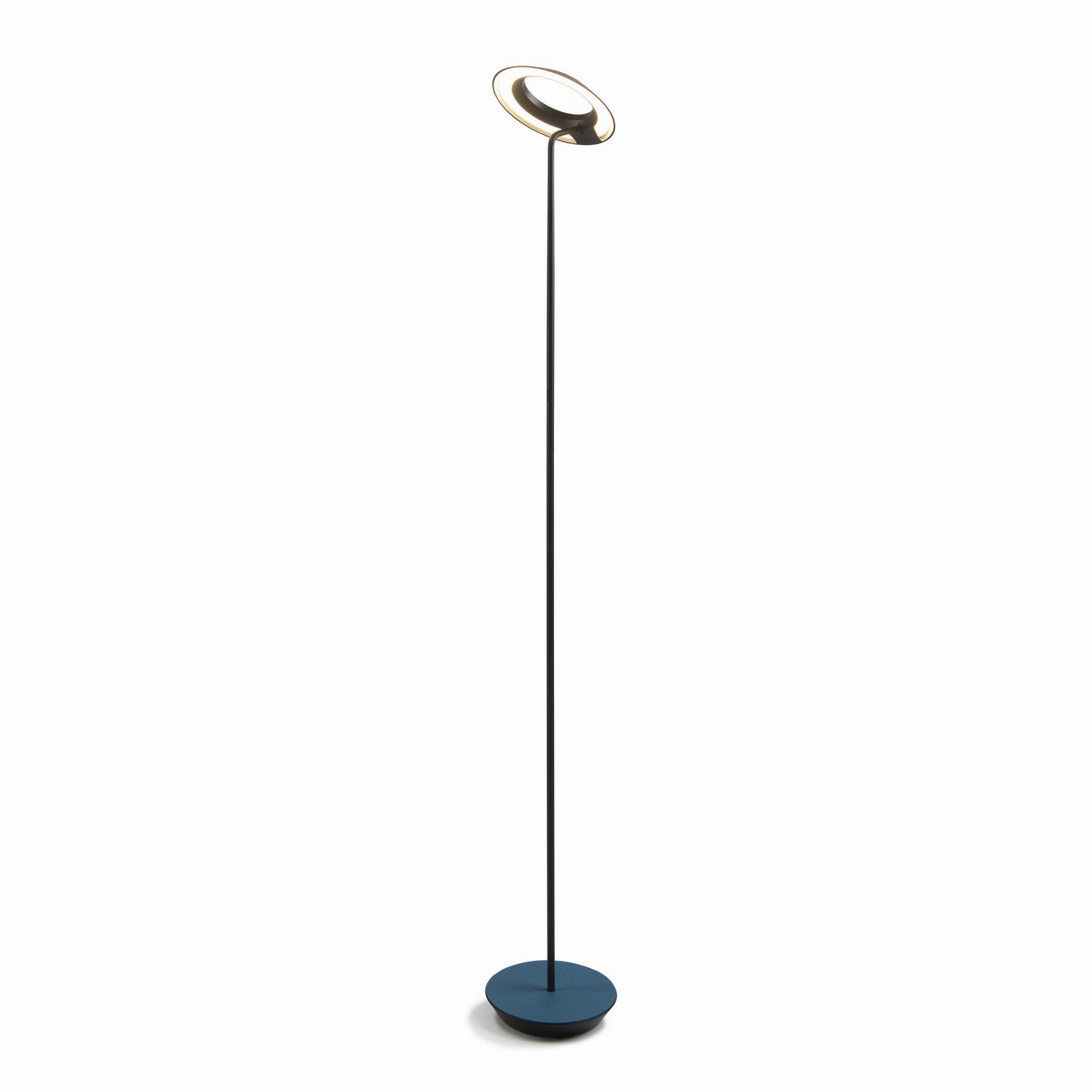 Koncept Lighting RYO-SW-MTB-AZF-FLR Modern Royyo Lamp Matte Black, Azure Felt Base Plate Buy Lamps cheap online