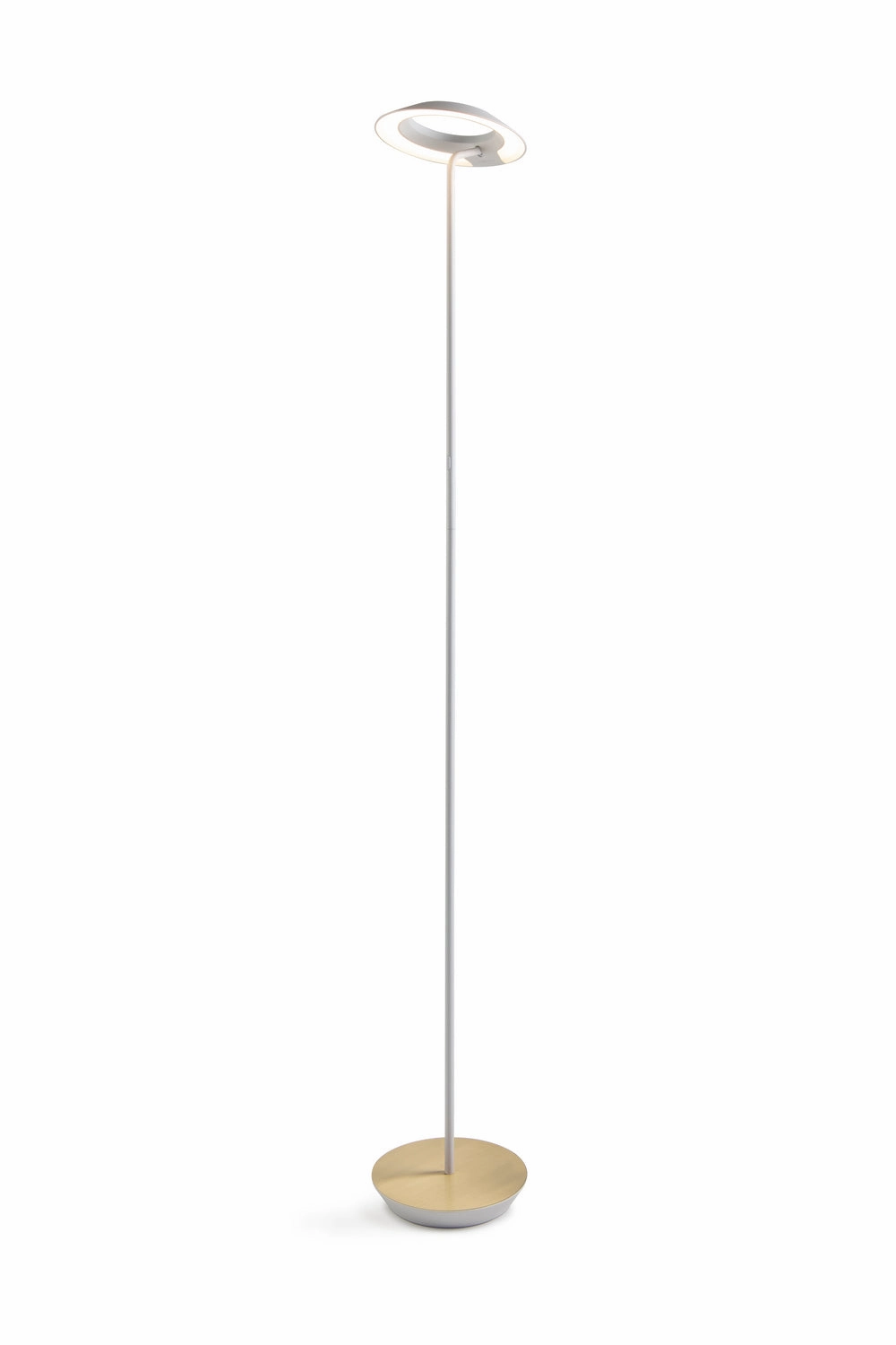 Koncept Lighting RYO-SW-MWT-BRS-FLR Modern Royyo Lamp Matte White, Brass Base Plate Buy Lamps cheap online