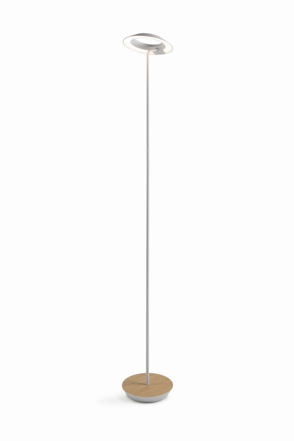 Koncept Lighting RYO-SW-MWT-WOK-FLR Modern Royyo Lamp Matte White, White Oak Base Plate Buy Lamps cheap online
