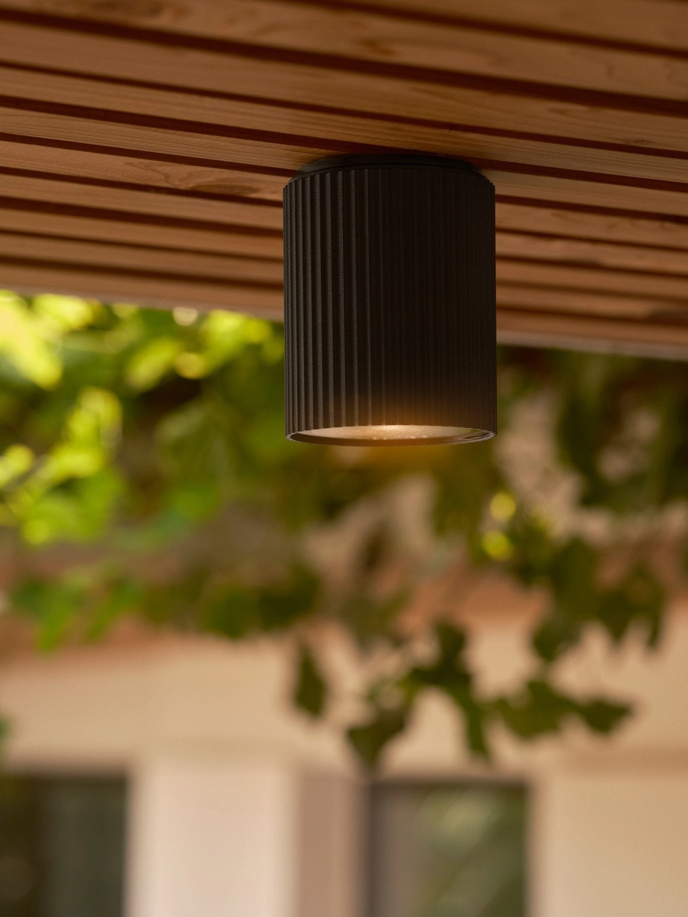 Kyklop Ripple Ceiling Black Aluminium IP54 GU10 Exterior Down Lights clearance