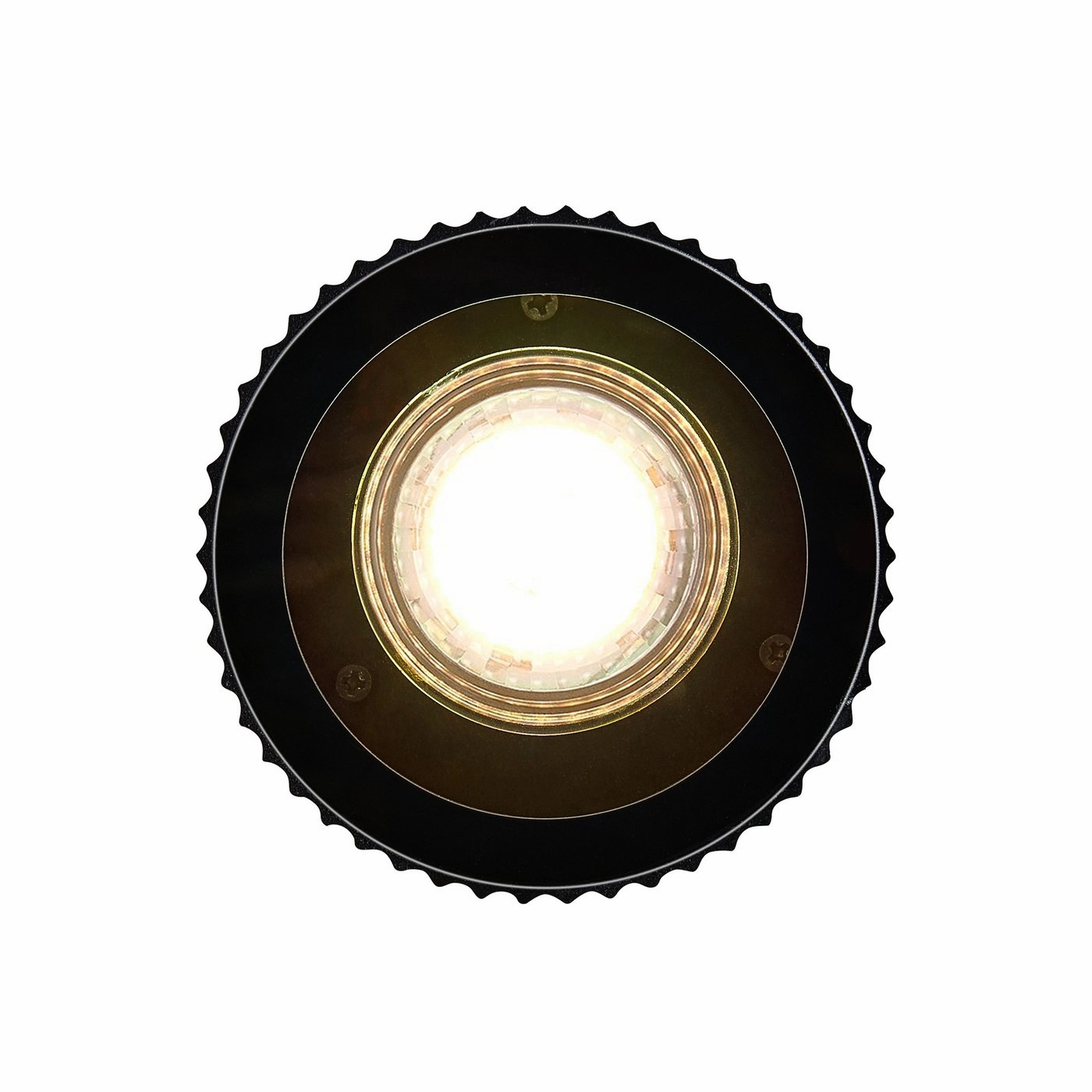Kyklop Ripple Ceiling Black Aluminium IP54 GU10 Exterior Down Lights clearance