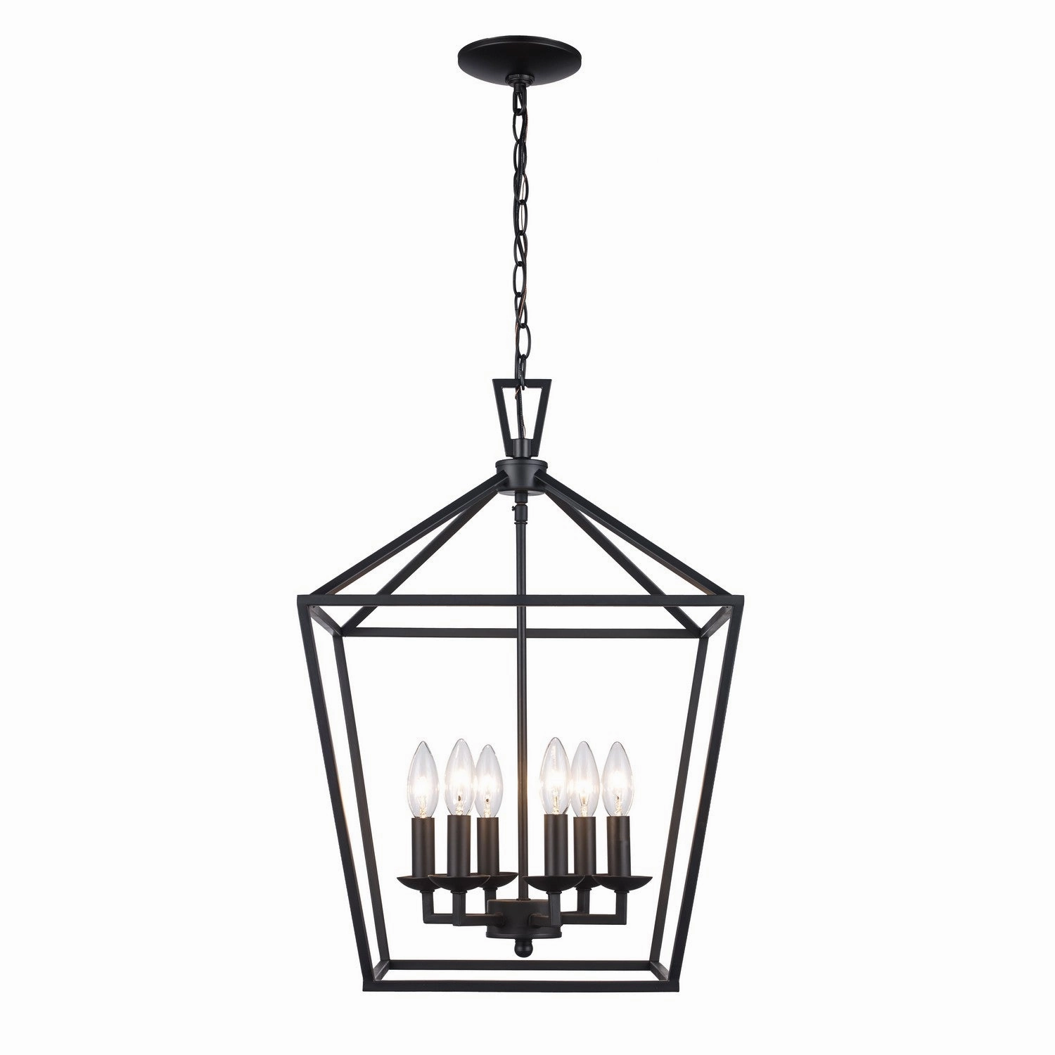 Lacey Six Light Chandelier Black Ceiling Lights Lighting outlet store