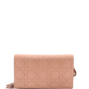 Lady Dior Chain Pouch Cannage Quilt Lambskin