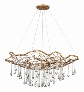 Laguna LED Chandelier in Burnished Gold Modern Ceiling Lights shop