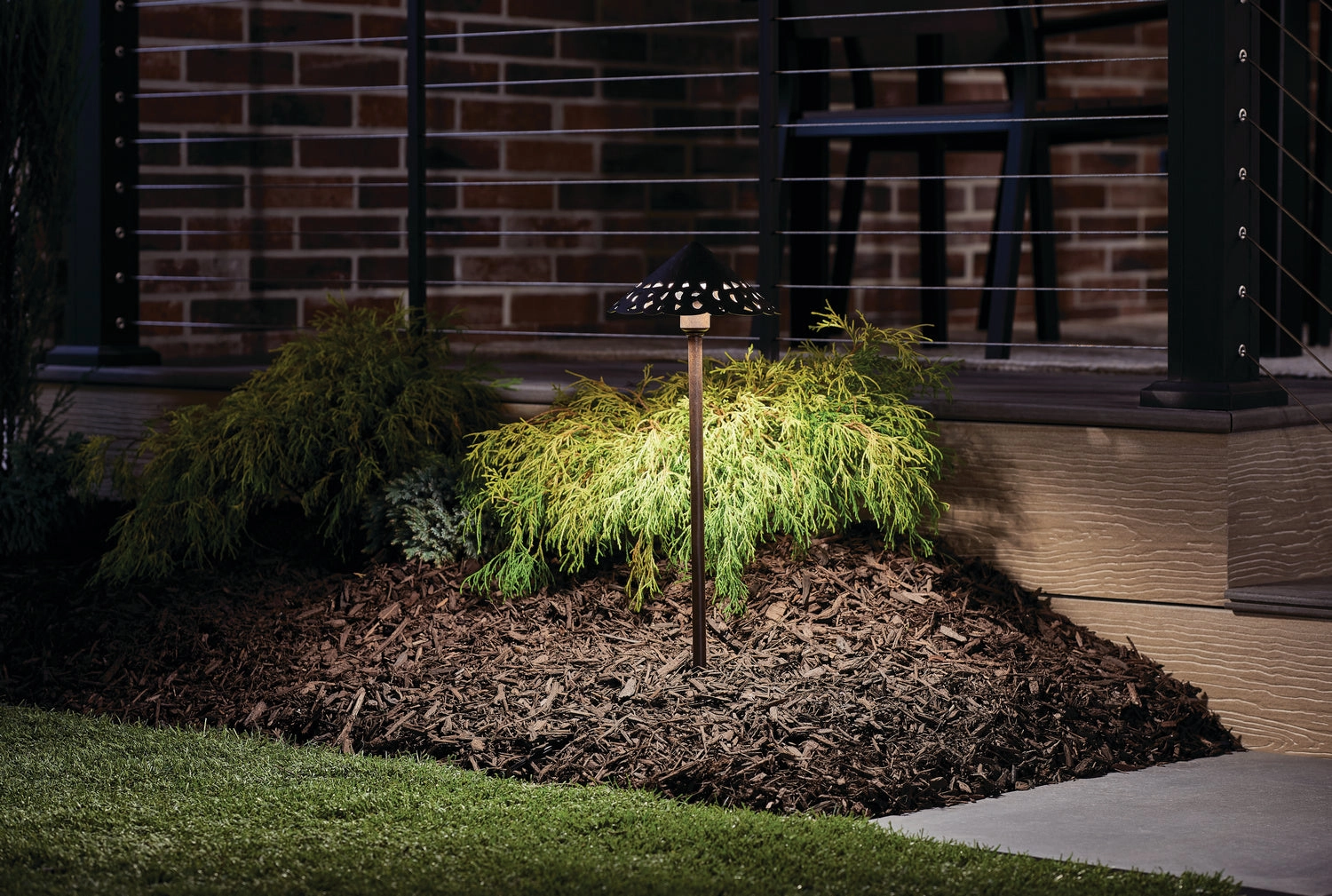 Landscape Led LED Path Light Textured Tannery Bronze Outdoor Path Lights special offer