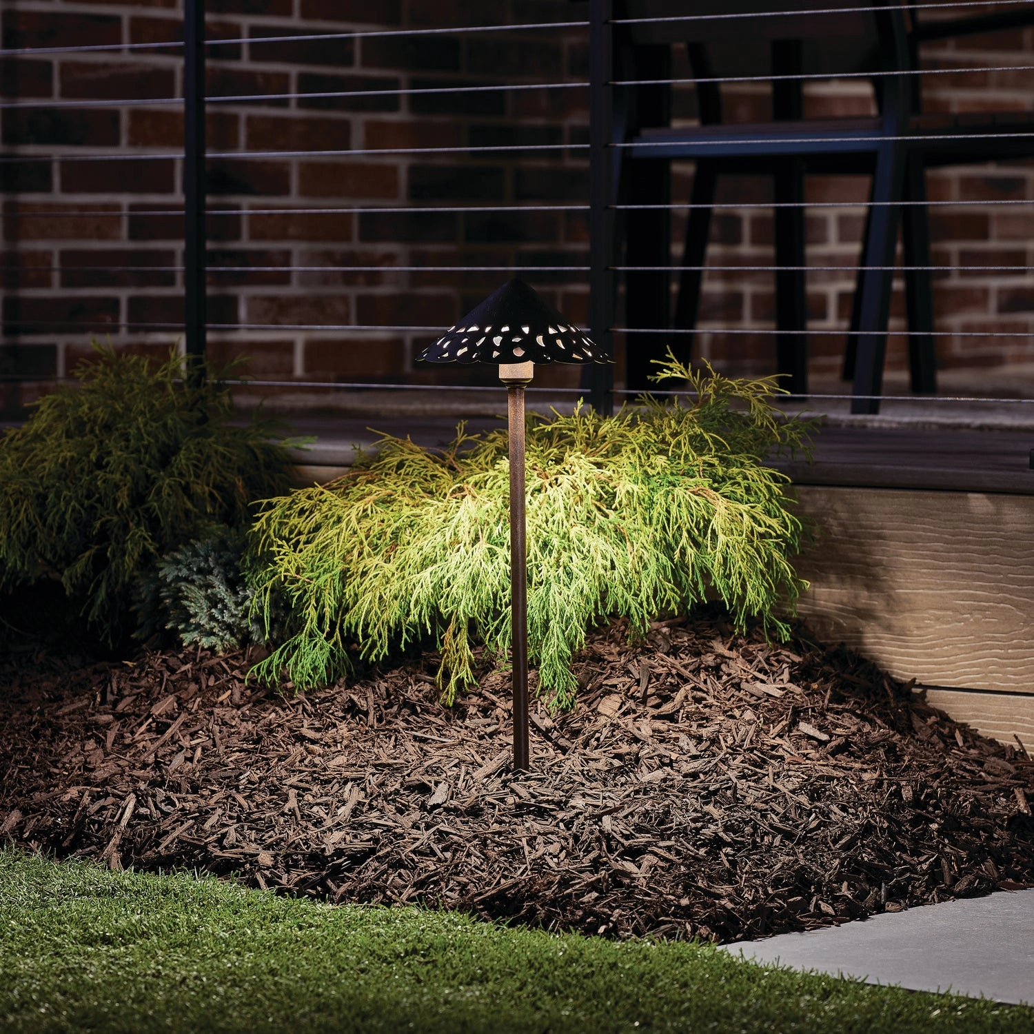 Landscape Led LED Path Light Textured Tannery Bronze Outdoor Path Lights special offer