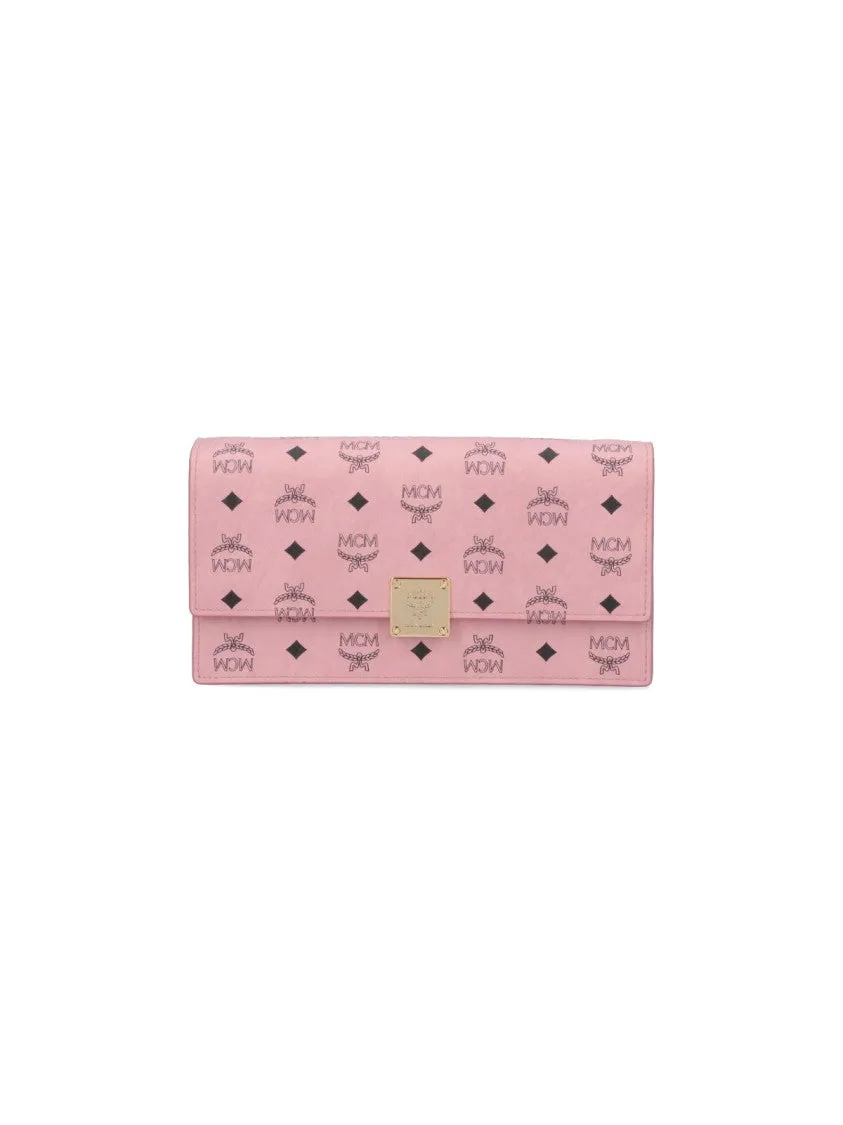 Large Wallet With Strap ?Pink