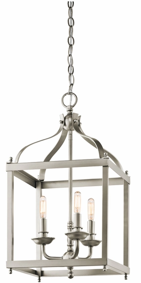 Larkin Three Light Pendant Brushed Nickel Ceiling Lights Lighting free shipping