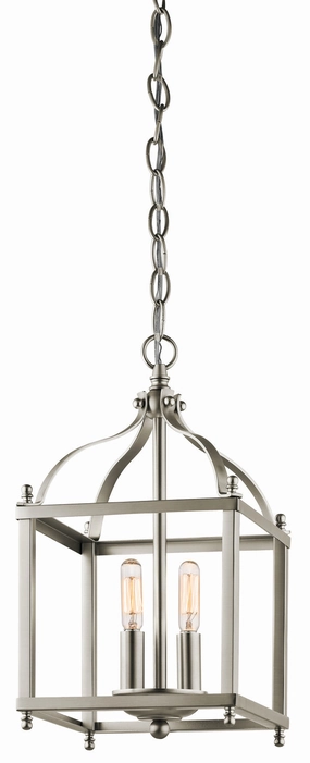Larkin Two Light Pendant Brushed Nickel Ceiling Lights Lighting free shipping