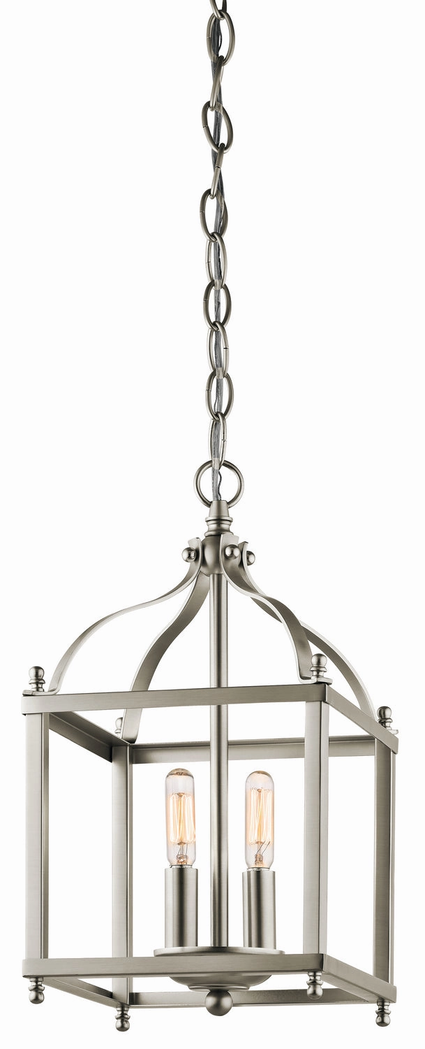 Larkin Two Light Pendant Brushed Nickel Ceiling Lights Lighting free shipping