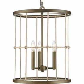 Lattimore Three Light Hall & Foyer Light Aged Brass Ceiling Lights Lighting cheap deals