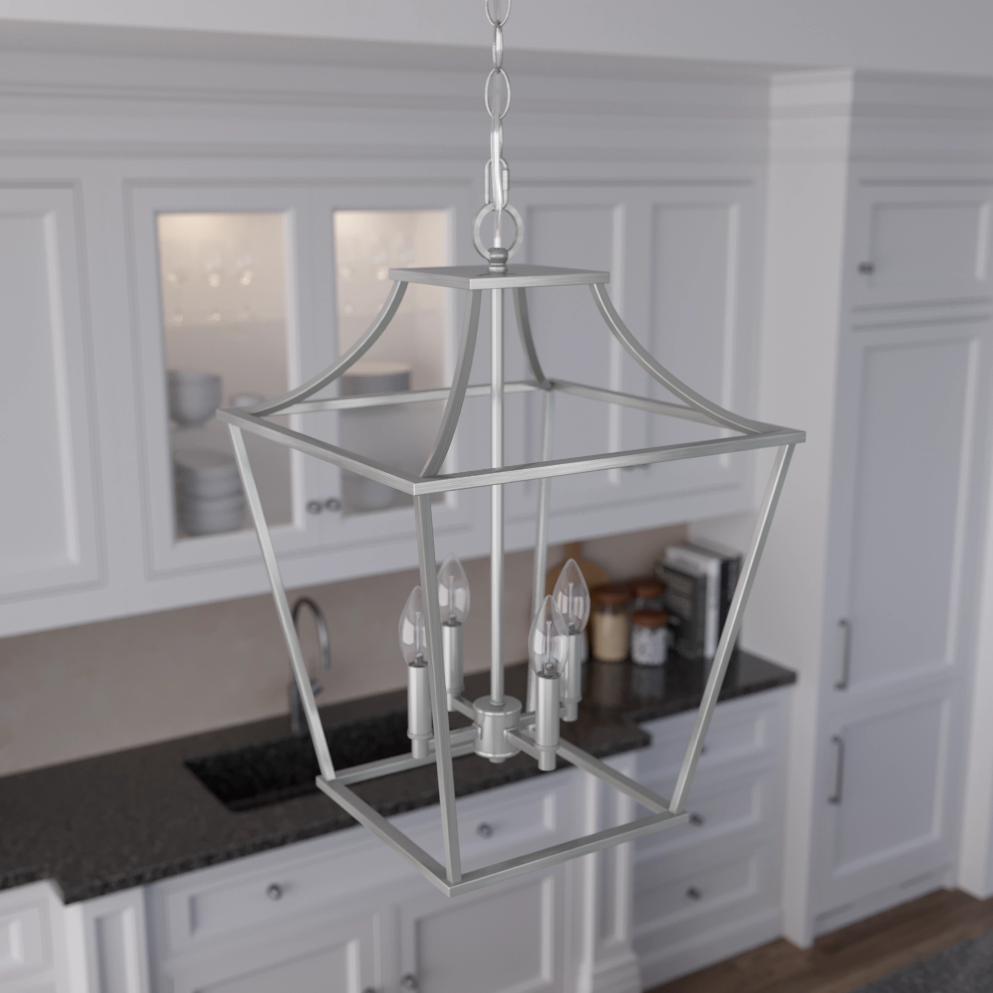 Laurel Ridge Four Light Pendant Brushed Nickel Ceiling Lights discount offers