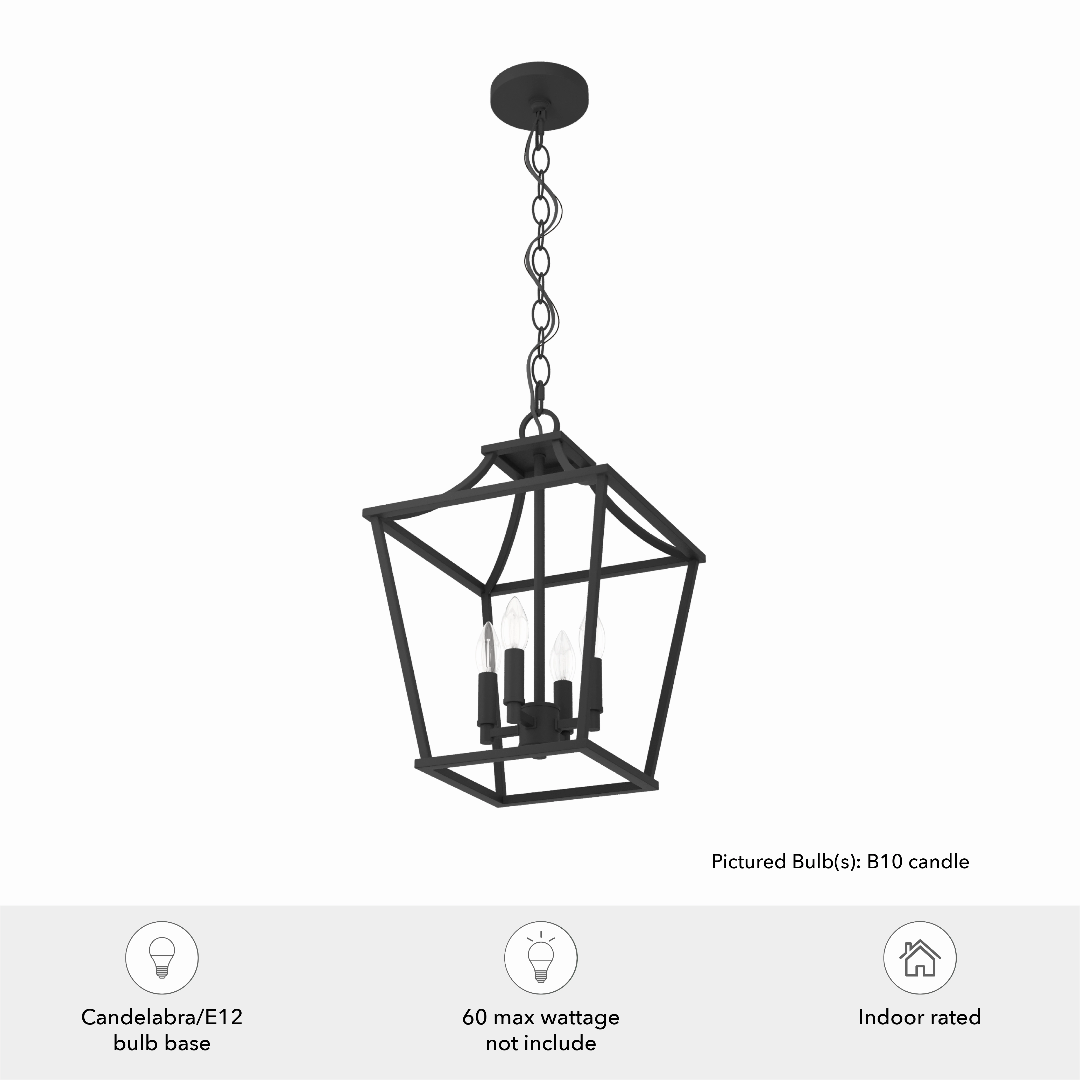 Laurel Ridge Four Light Pendant Natural Black Iron Buy Ceiling Lights online
