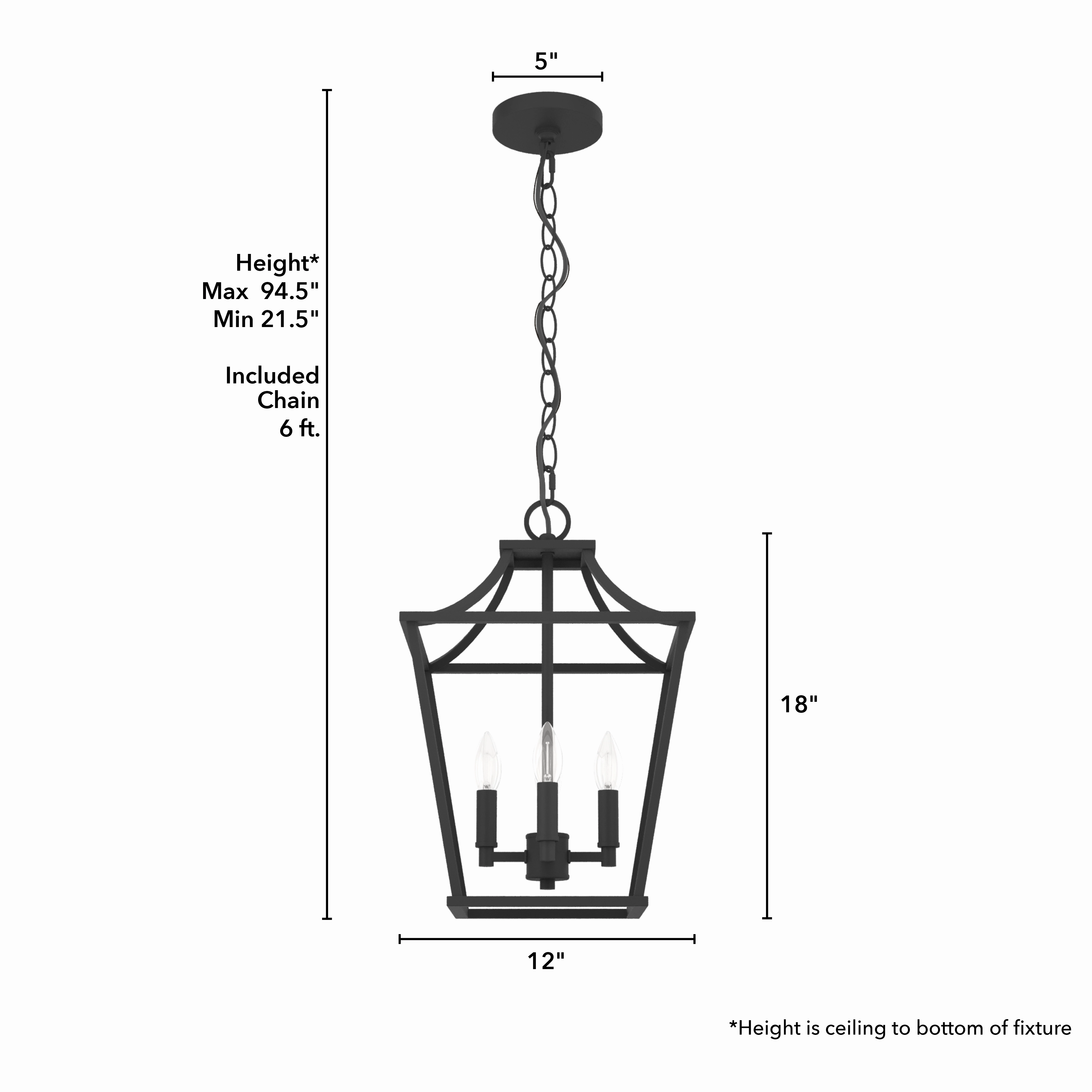 Laurel Ridge Four Light Pendant Natural Black Iron Buy Ceiling Lights online