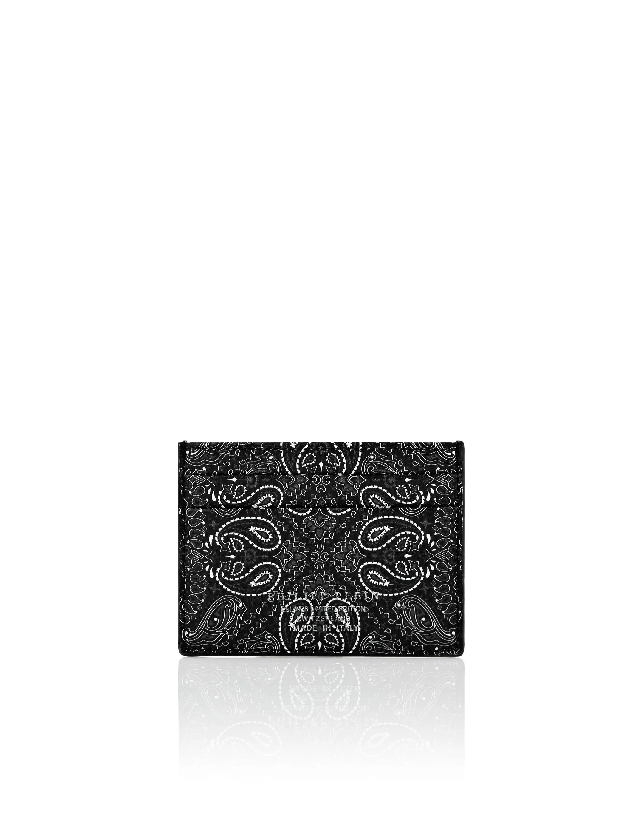 Leather Credit Cards Holder Paisley