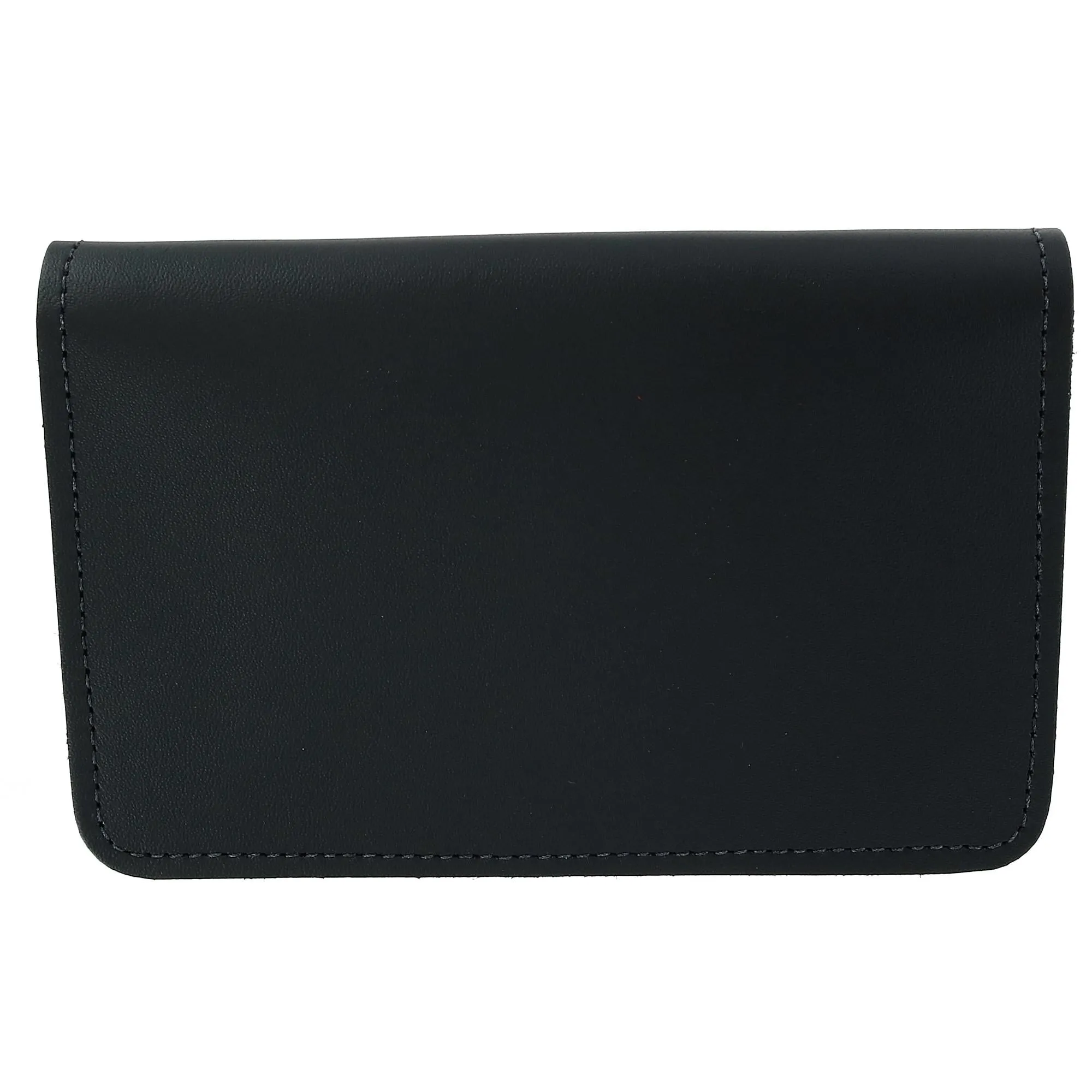 Leather Top Stub Checkbook Cover Wallet