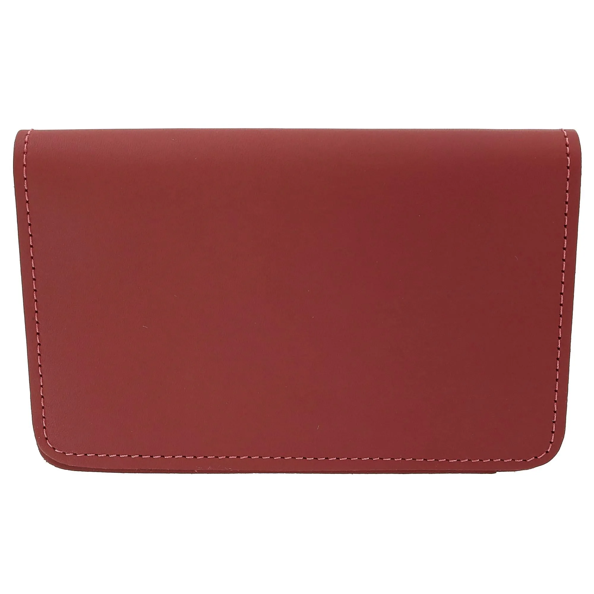 Leather Top Stub Checkbook Cover Wallet