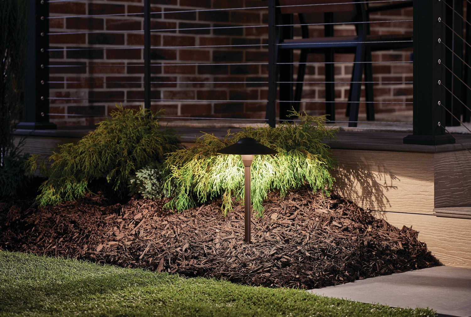 LED Path & Spread Textured Architectural Bronze Outdoor Path Lights special offer