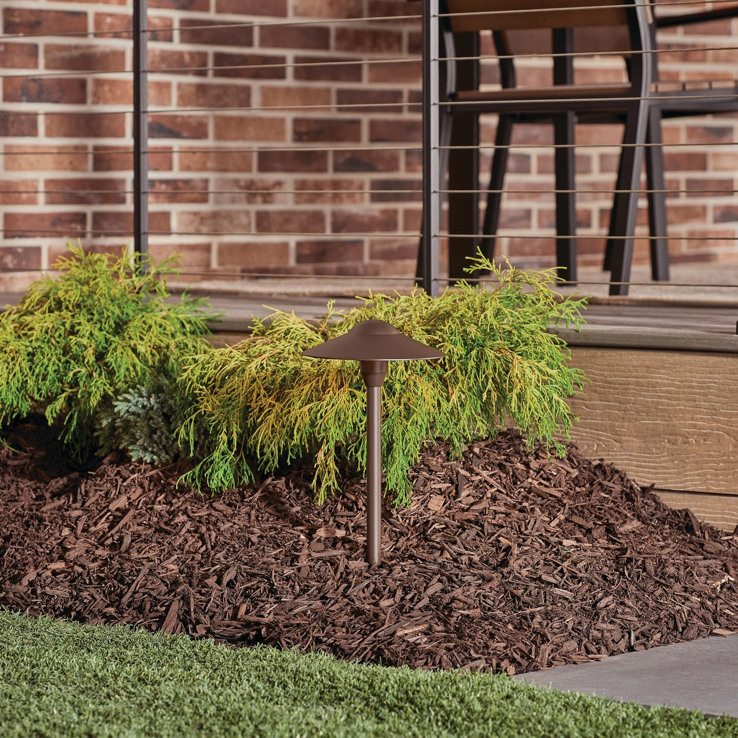 LED Path & Spread Textured Architectural Bronze Outdoor Path Lights special offer