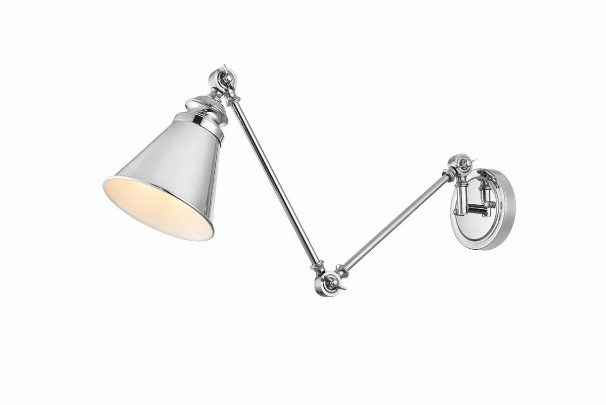 Ledger One Light Swing Arm Wall Sconce Chrome Best Wall Lights online store