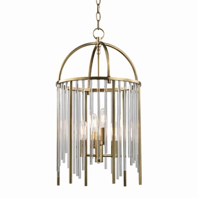 Lewis Four Light Pendant Aged Brass Ceiling Lights Lighting buy online