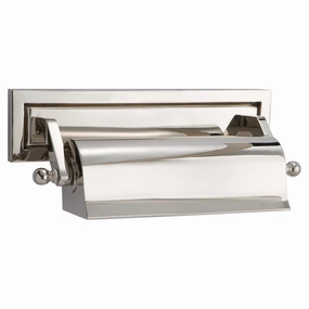 Library One Light Picture Light Polished Nickel Wall Lights for patio sale