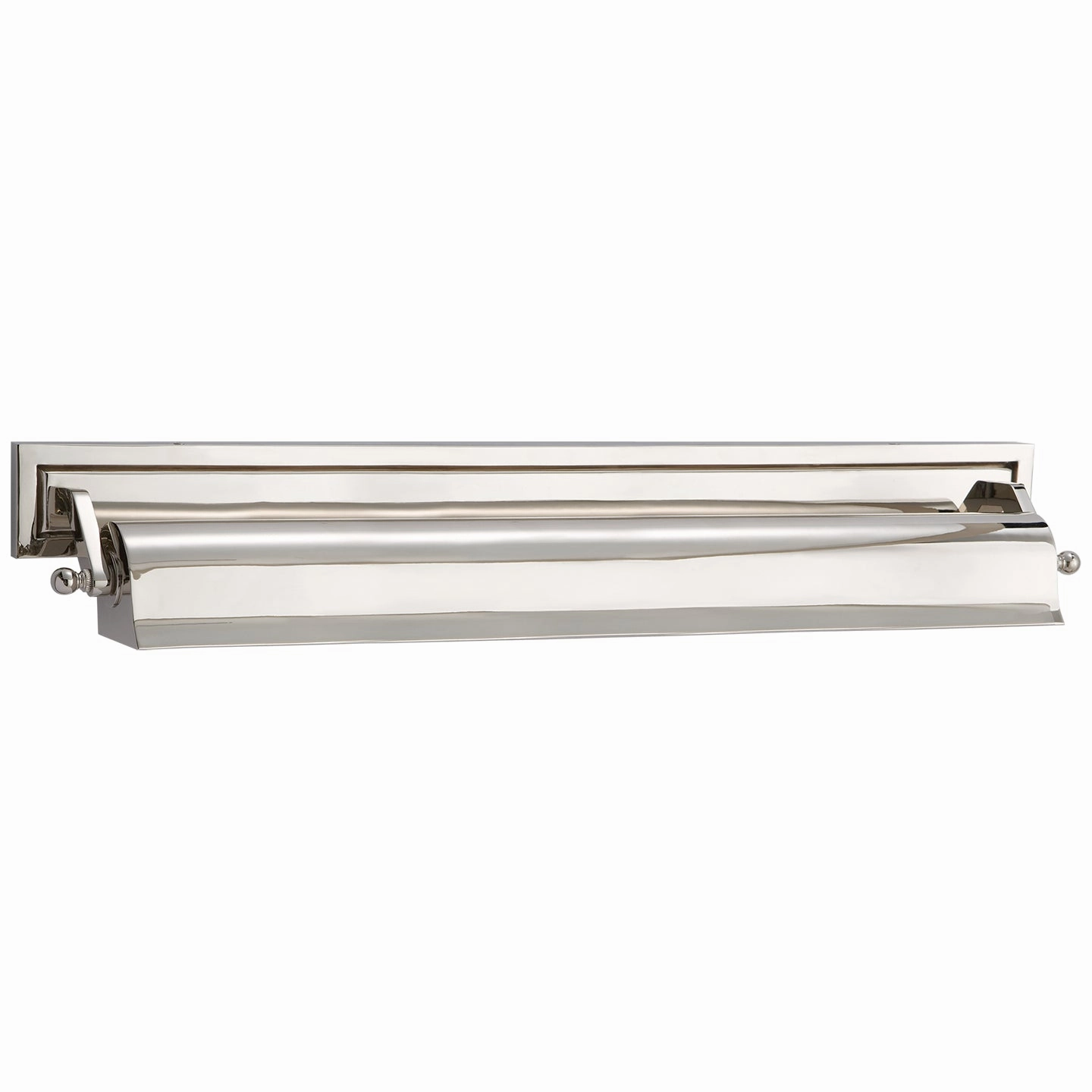 Library Two Light Picture Light Polished Nickel Wall Lights for patio sale