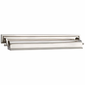 Library Two Light Picture Light Polished Nickel Wall Lights for patio sale