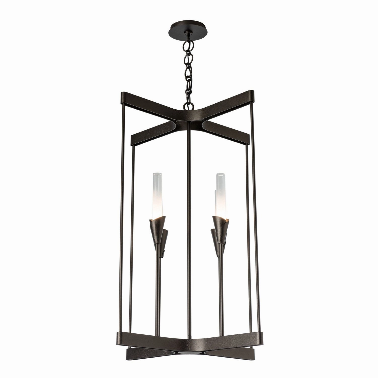 Lilium Four Light Chandelier Oil Rubbed Bronze Designer Ceiling Lights for less