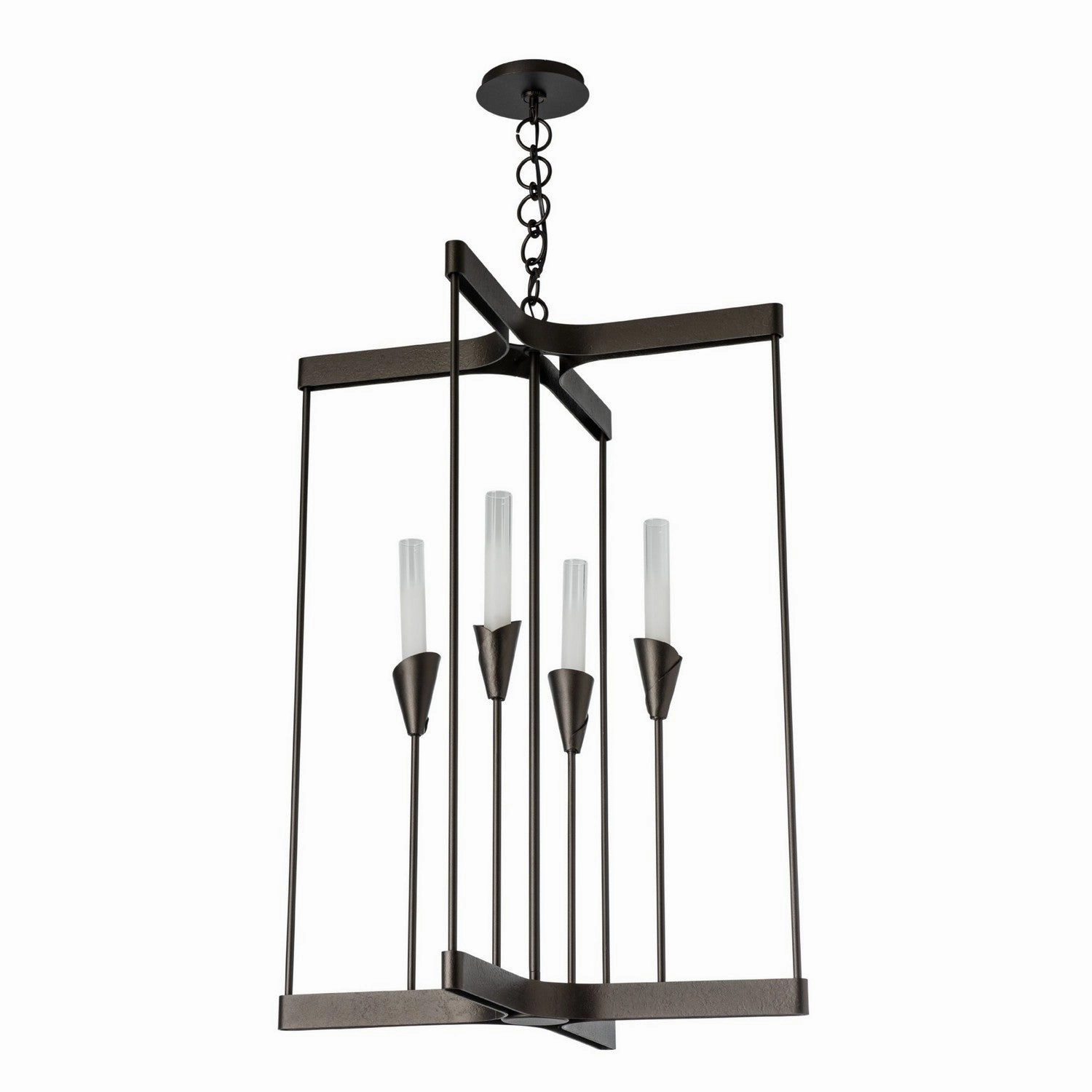 Lilium Four Light Chandelier Oil Rubbed Bronze Designer Ceiling Lights for less