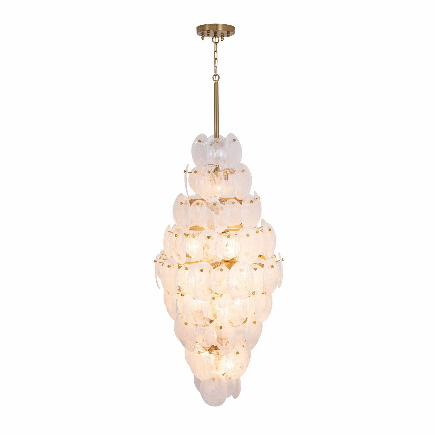 Lily 15 Light Chandelier Brushed Brass Energy-saving Ceiling Lights store