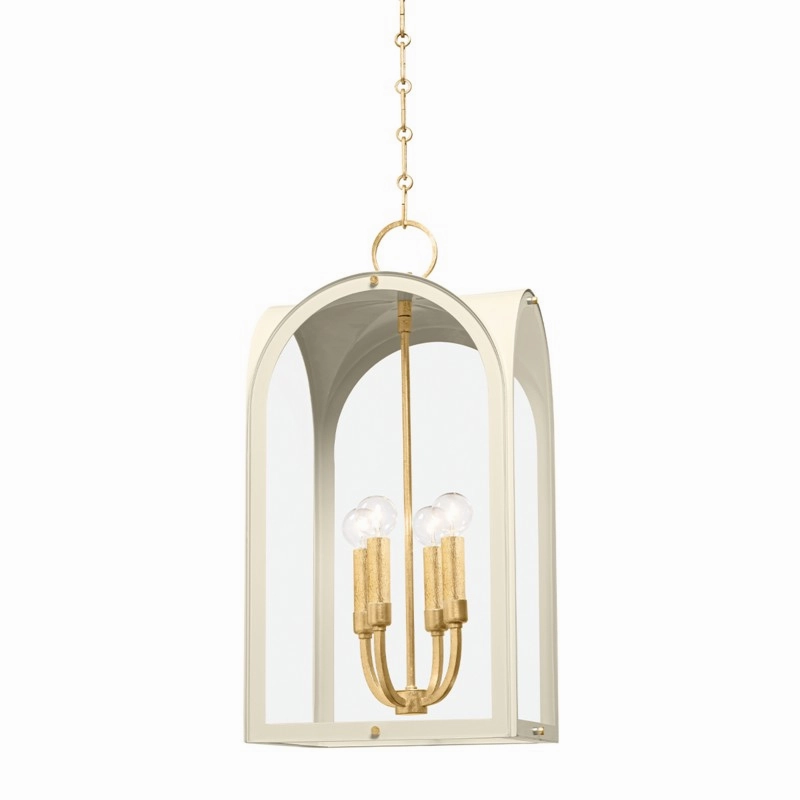 Lincroft Four Light Lantern Vintage Gold Leaf/Soft Sand Ceiling Lights Lighting cheap deals