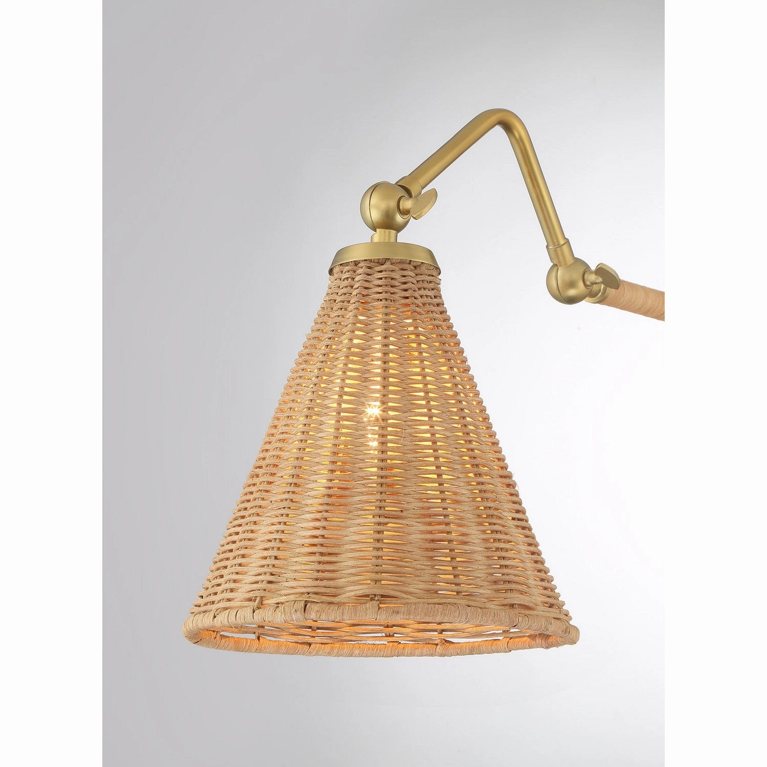 Linell One Light Wall Sconce Warm Brass Budget Wall Lights now available