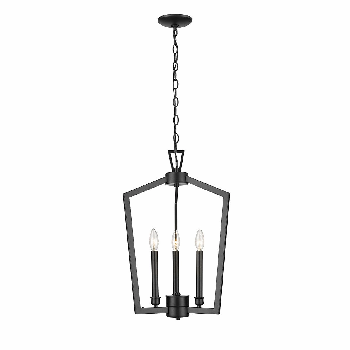 Lizabeth Three Light Pendant Matte Black Ceiling Lights Lighting cheap deals