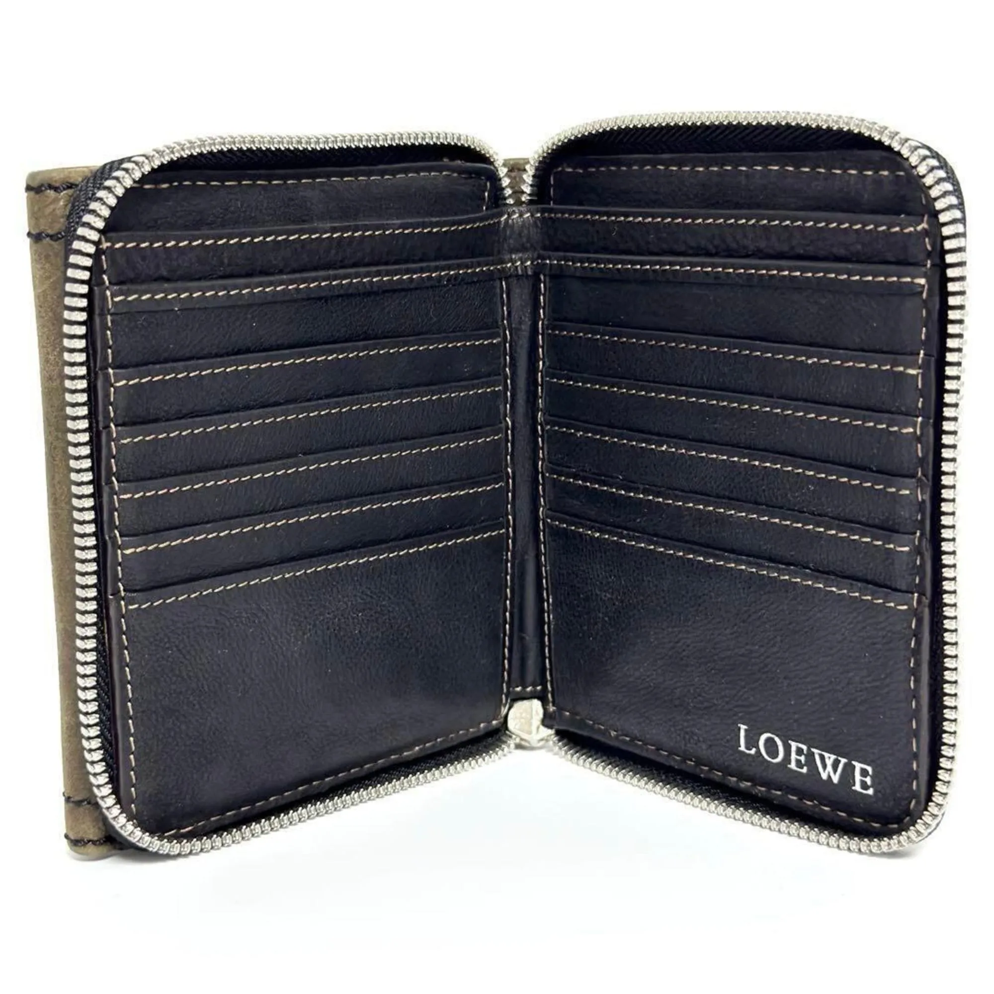 Loewe Leather Middle Wallet (Bi-Fold) (Pre-Owned)