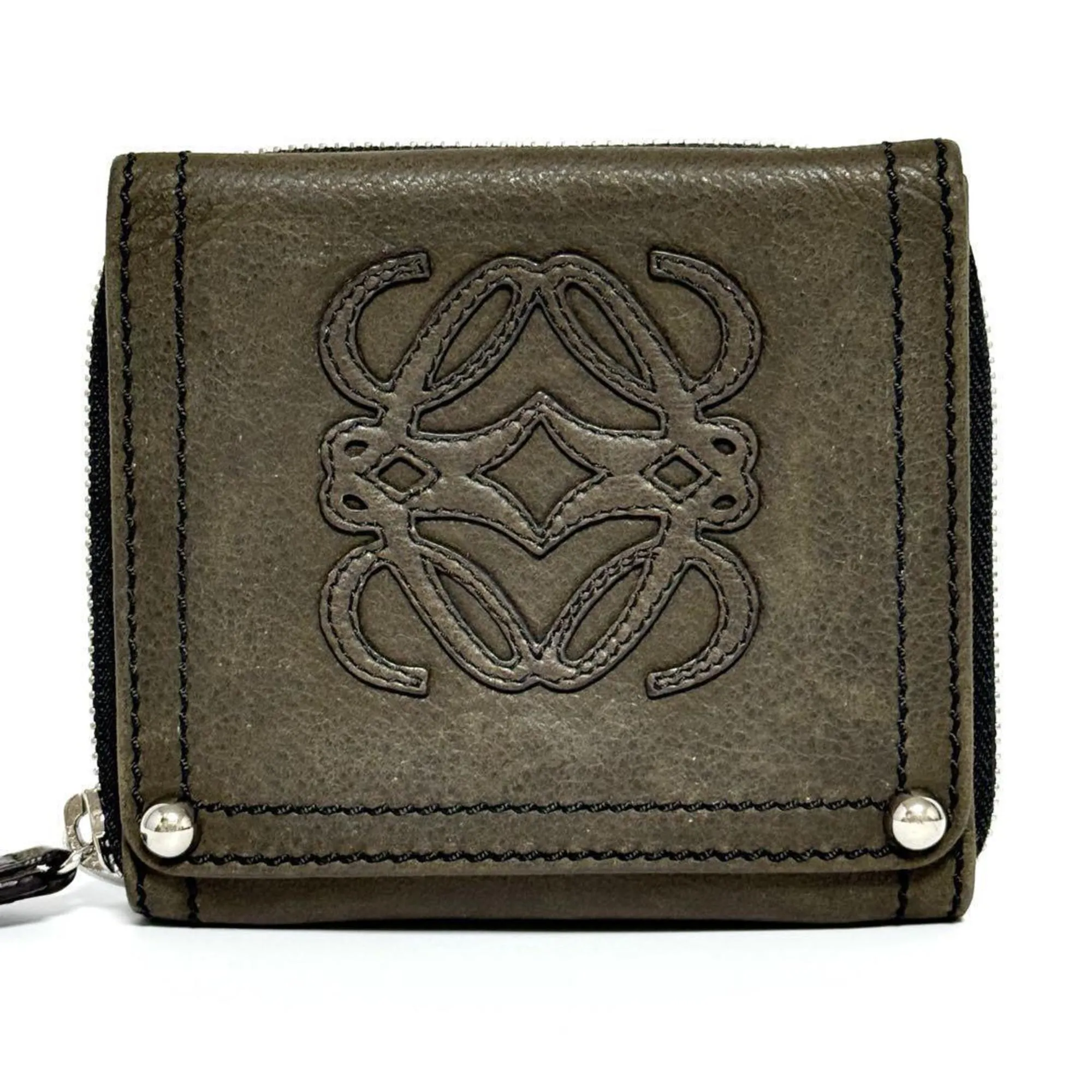 Loewe Leather Middle Wallet (Bi-Fold) (Pre-Owned)
