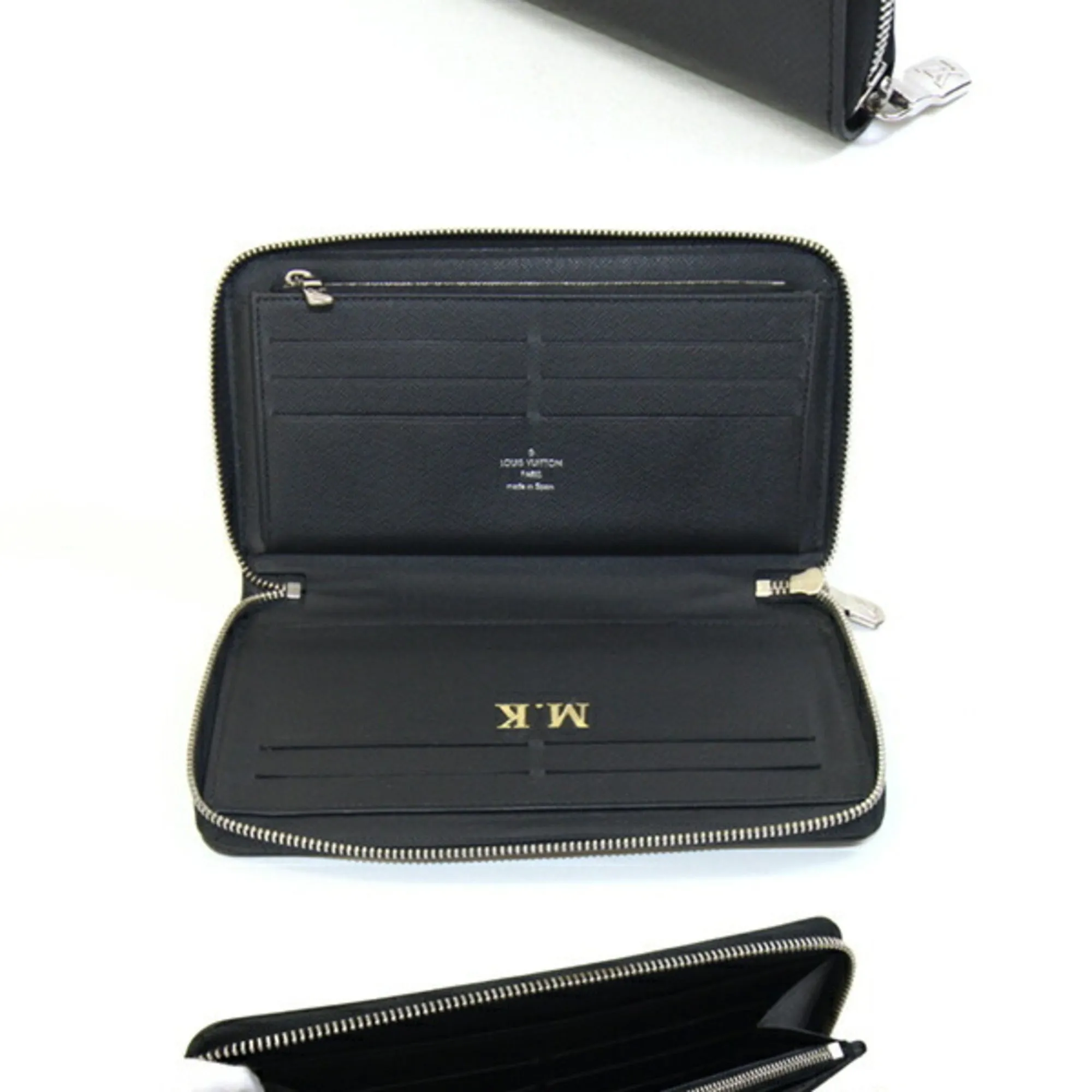 Louis Vuitton Ardoise Taiga Leather Long Wallet (Bi-Fold) (Pre-Owned)