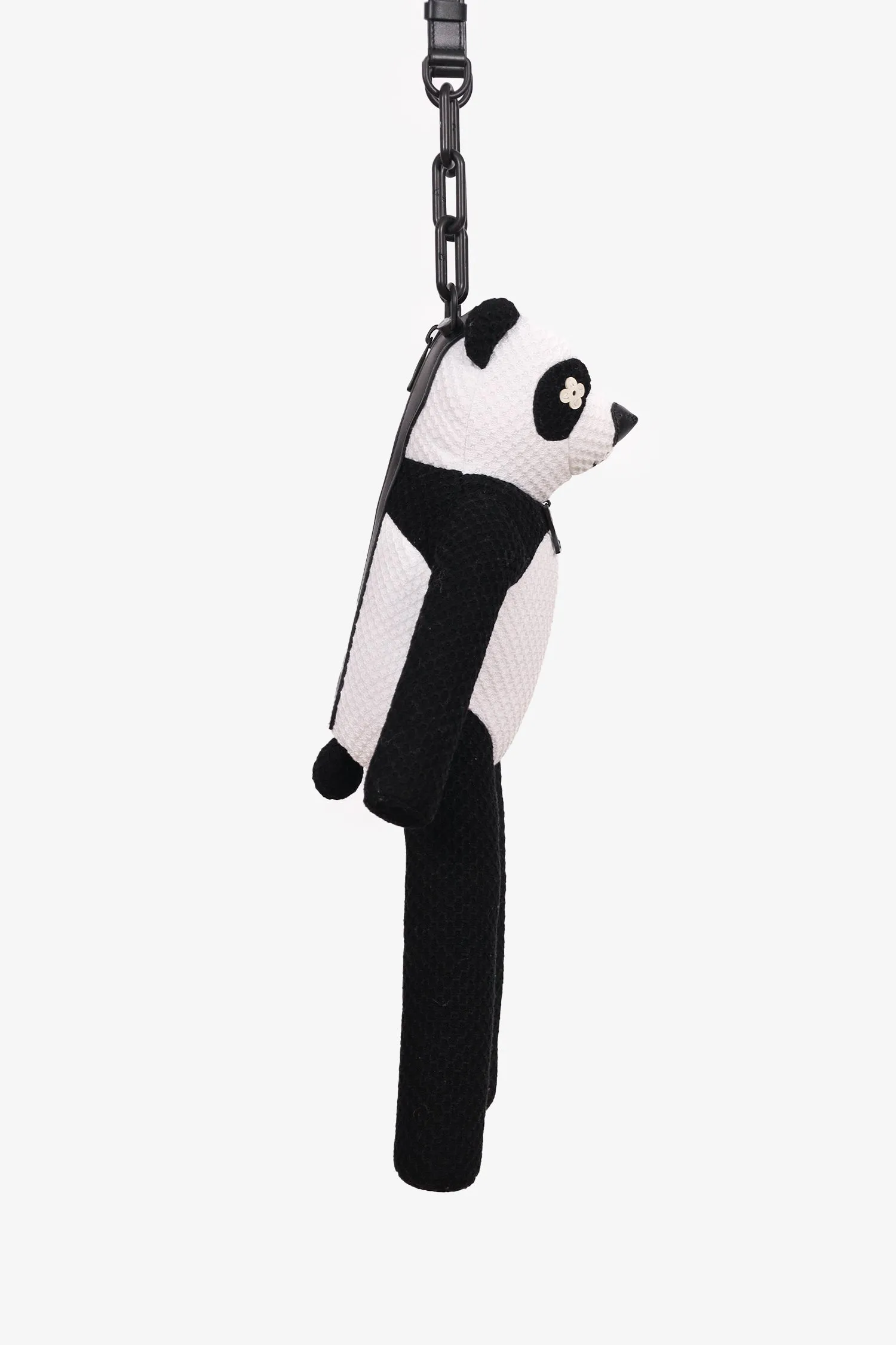 Louis Vuitton Black/White Zoom and Friends Adventure Panda Shoulder Bag