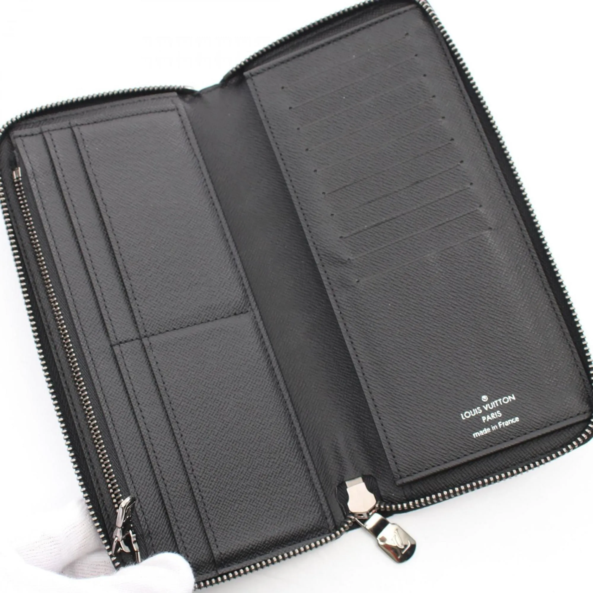 Louis Vuitton Coated Canvas Leather Long Wallet (Bi-Fold) (Pre-Owned)