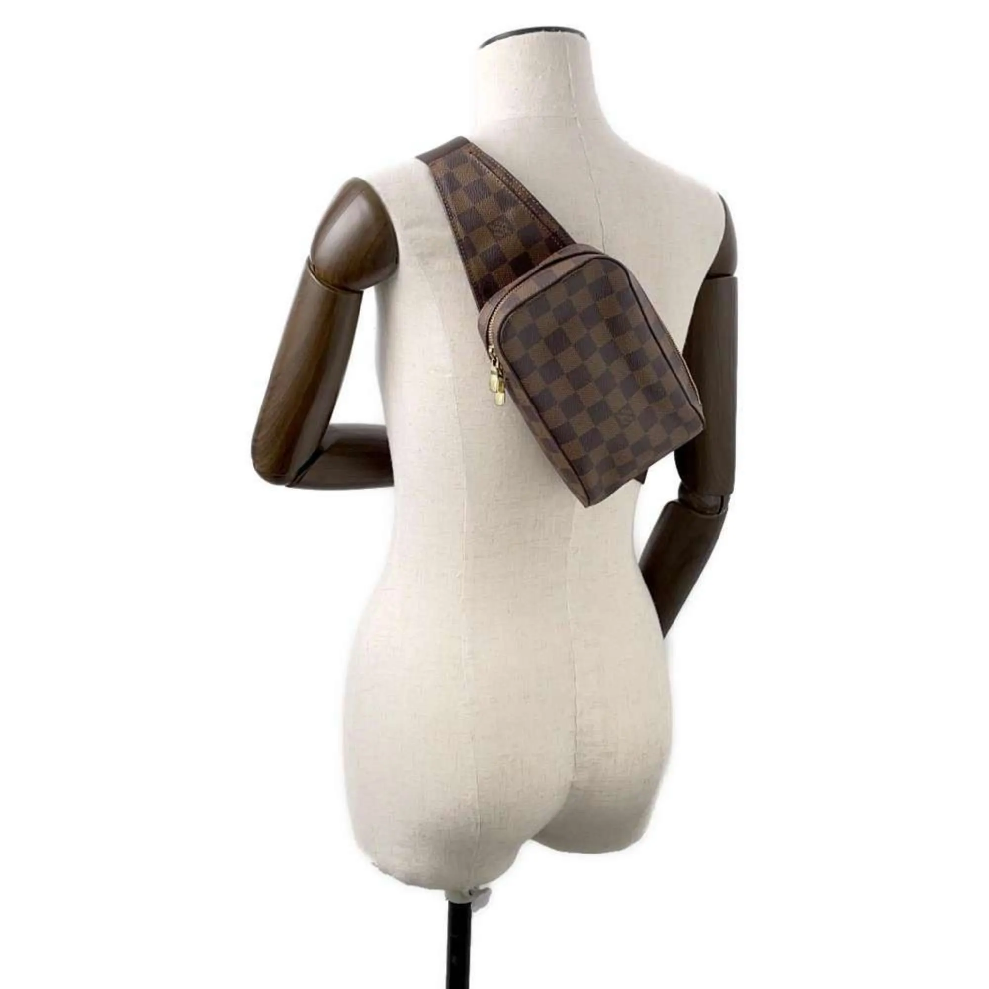 Louis Vuitton Damier Canvas Shoulder Bag Sling Bag (Pre-Owned)