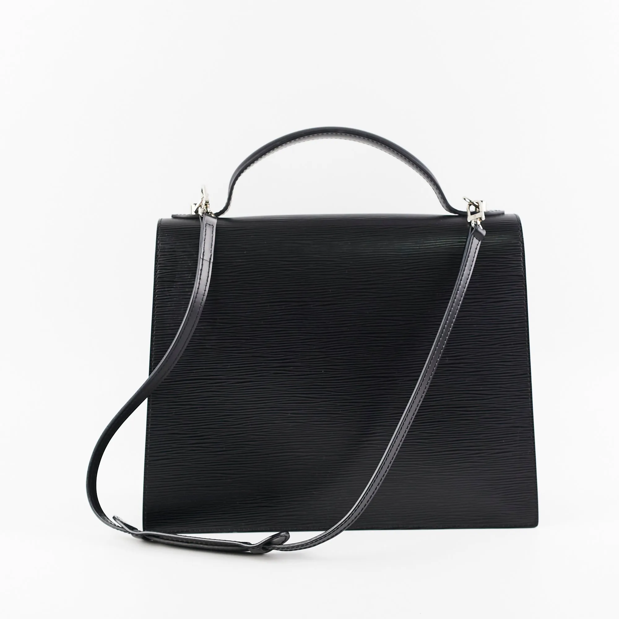Louis Vuitton Epi Shoulder Bag Black