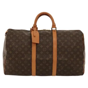Louis Vuitton Keepall 50 Canvas Travel Bag (Pre-Owned)