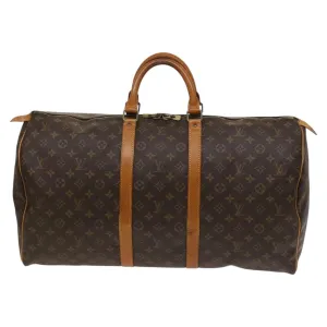 Louis Vuitton Keepall 55 Canvas Travel Bag (Pre-Owned)