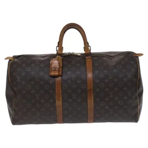 Louis Vuitton Keepall 55 Canvas Travel Bag (Pre-Owned)