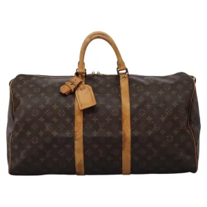 Louis Vuitton Keepall 55 Canvas Travel Bag (Pre-Owned)